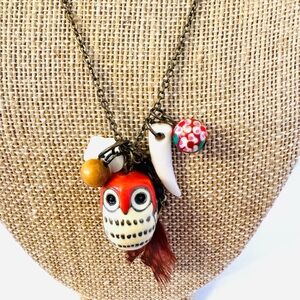 Uniquely Charming Owl Pendant Necklace